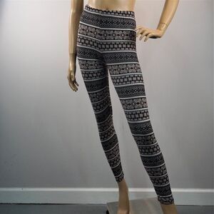 Southwestern Print Lounge Leggings Junior One Size Soft Elastic Waist